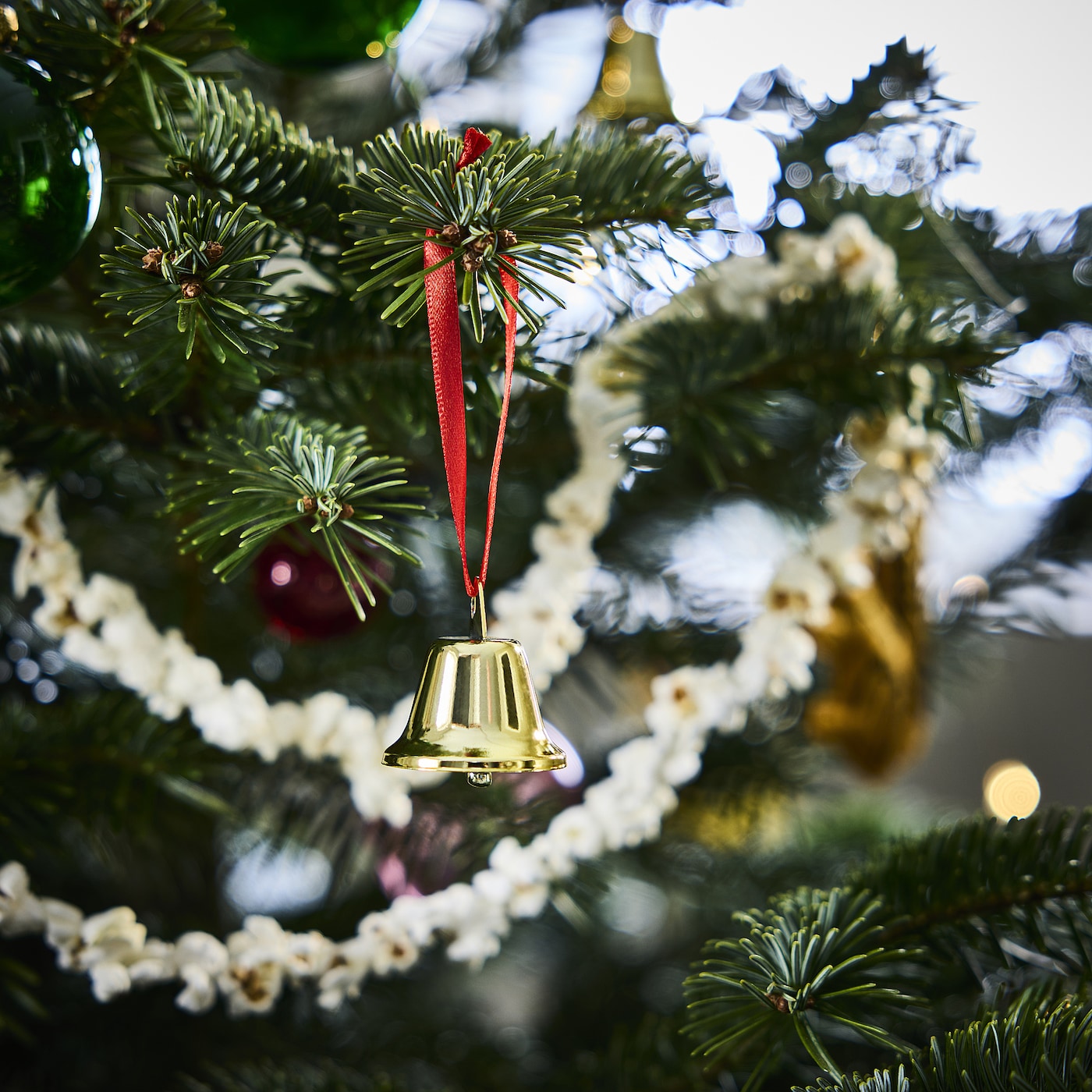 Weihnachtsbaumschmuck, Form von goldener Glocke