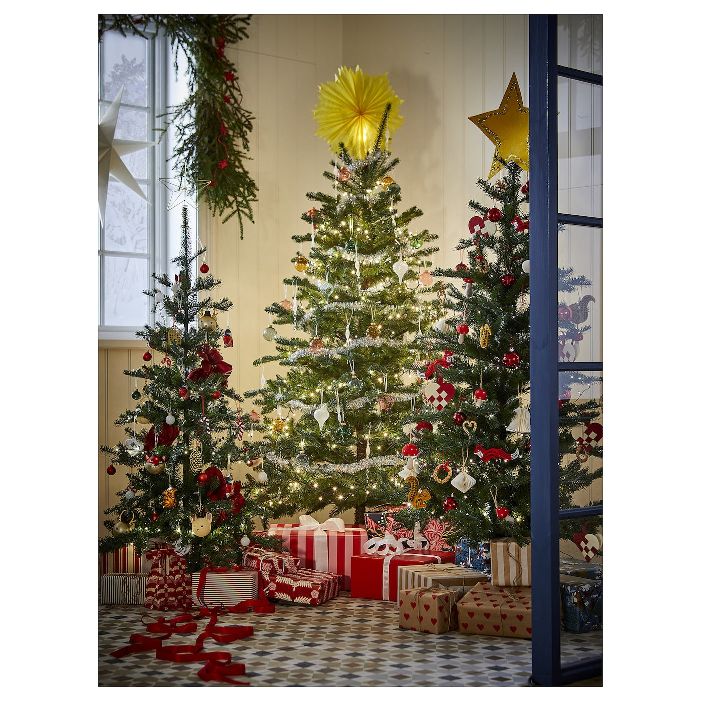 Weihnachtsbaum künstl., drinnen/draußen grün, 150 cm